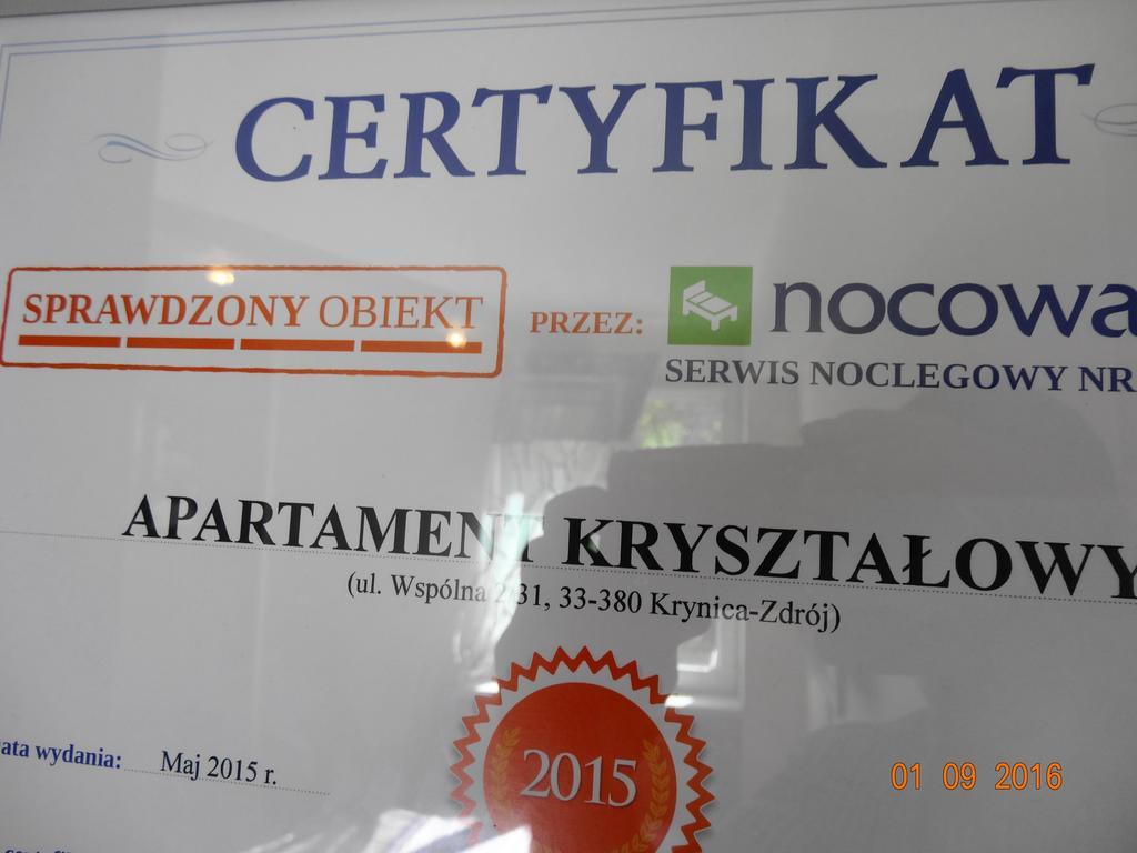 Apartament Krysztalowy Krynica Zdroj Dış mekan fotoğraf